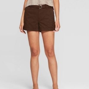 A new day Brown Belted Short